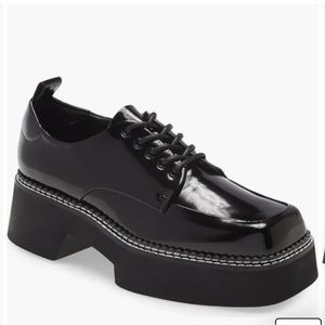 Jeffery Campbell book platform apron toe derby shoes